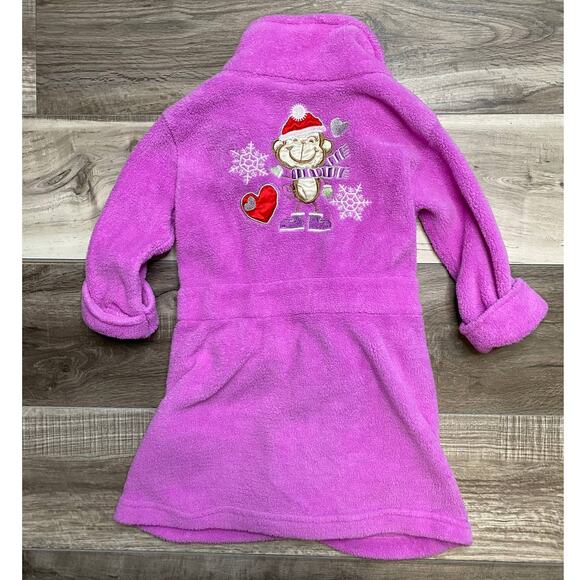 Sweet n Sassy Purple Bathrobe 2T Holiday Monkey - Picture 4 of 6